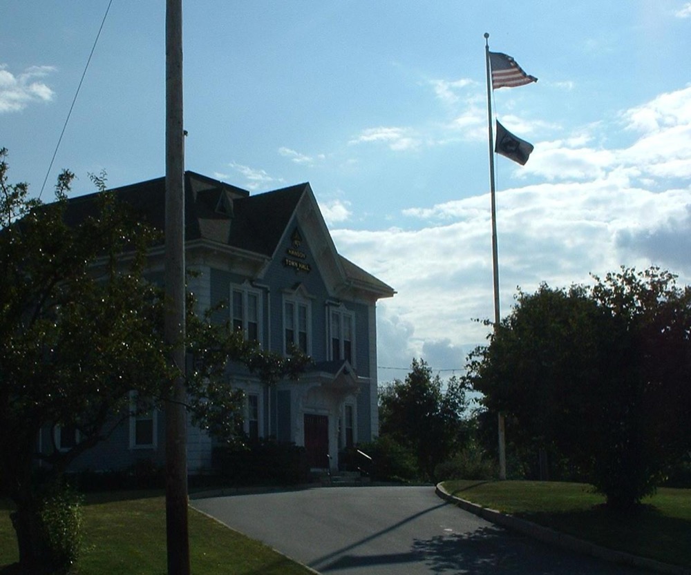 Hanson Town Hall in Hanson, Massachusetts