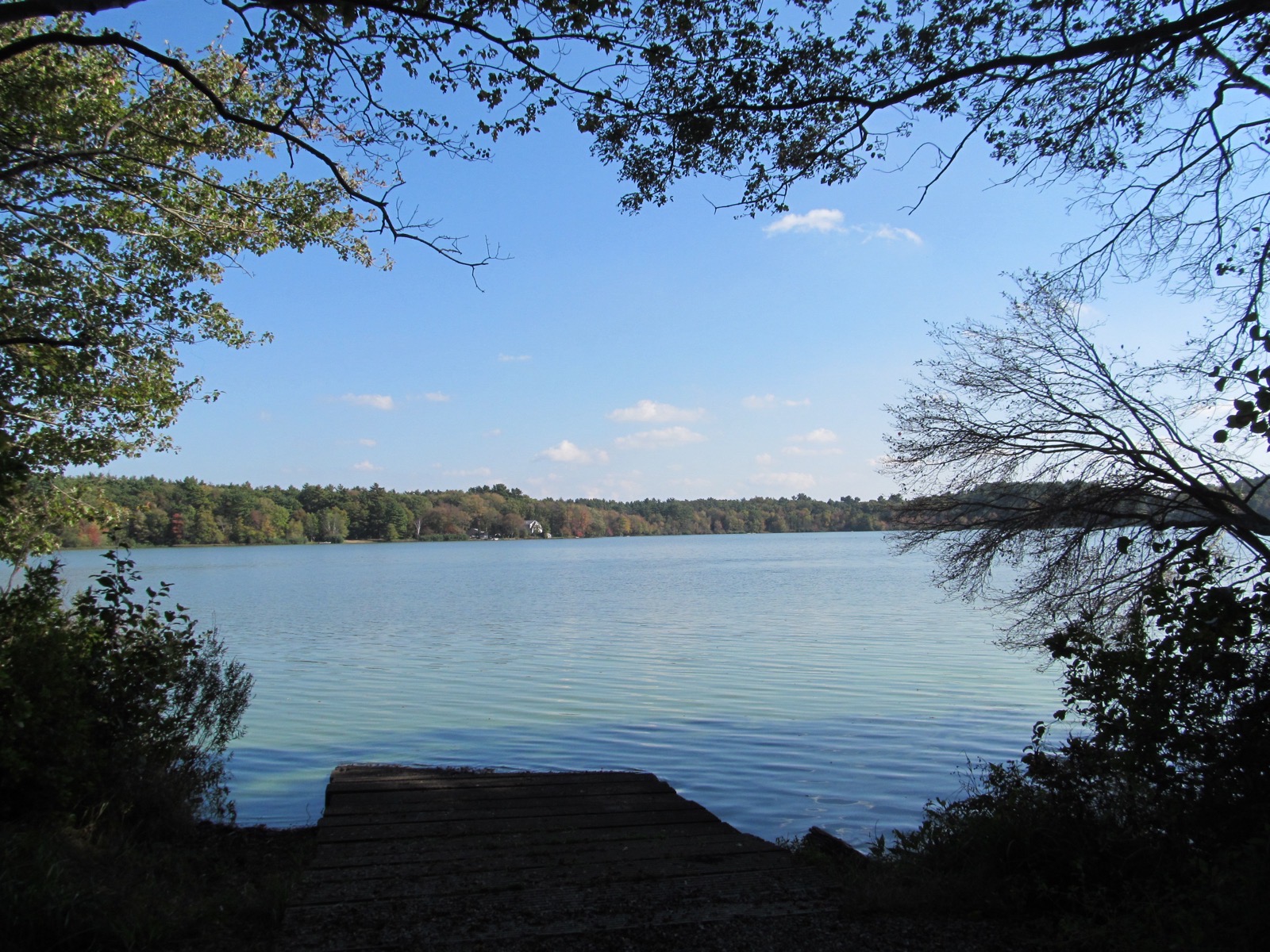 Indian Head Pond in Hanson, Massachusetts, near the town's groundwater aquifer
